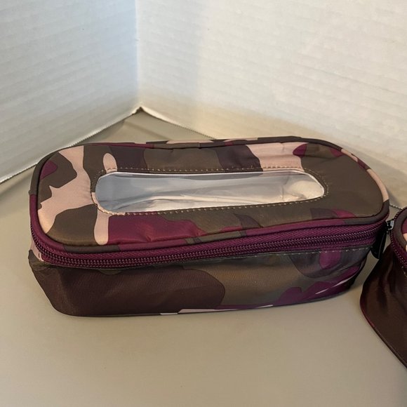 Lug  2 Camo Travel Organizer Cosmetic Toiletry Zip Around Cases Lot of 2 - Picture 2 of 12